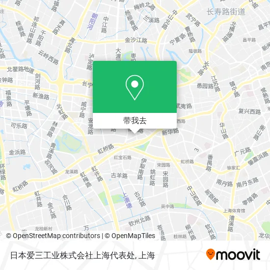 日本爱三工业株式会社上海代表处地图
