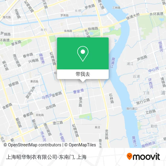 上海昭华制衣有限公司-东南门地图