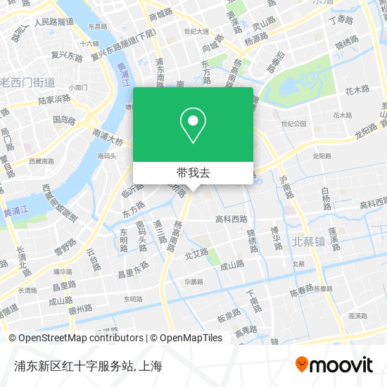 浦东新区红十字服务站地图