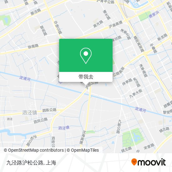 九泾路沪松公路地图