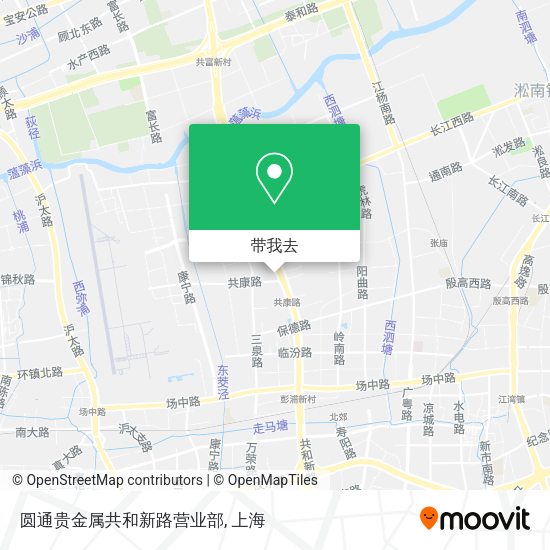 圆通贵金属共和新路营业部地图