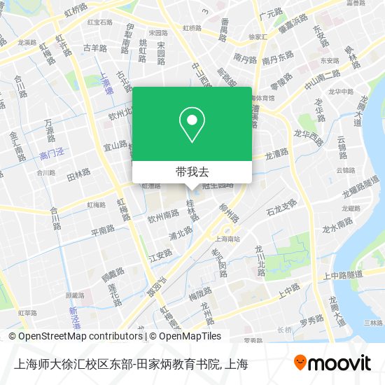 上海师大徐汇校区东部-田家炳教育书院地图