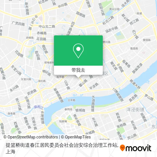 提篮桥街道春江居民委员会社会治安综合治理工作站地图