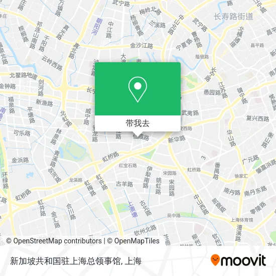 新加坡共和国驻上海总领事馆地图