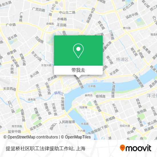 提篮桥社区职工法律援助工作站地图