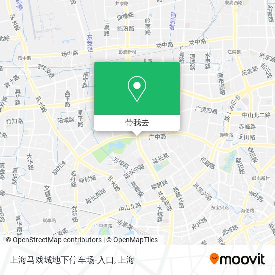 上海马戏城地下停车场-入口地图