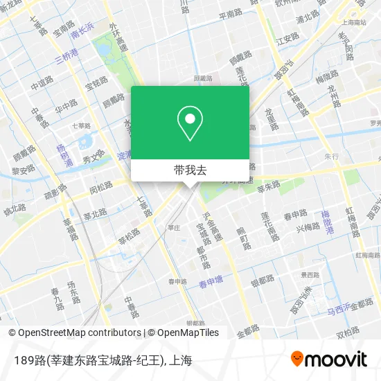 189路(莘建东路宝城路-纪王)地图