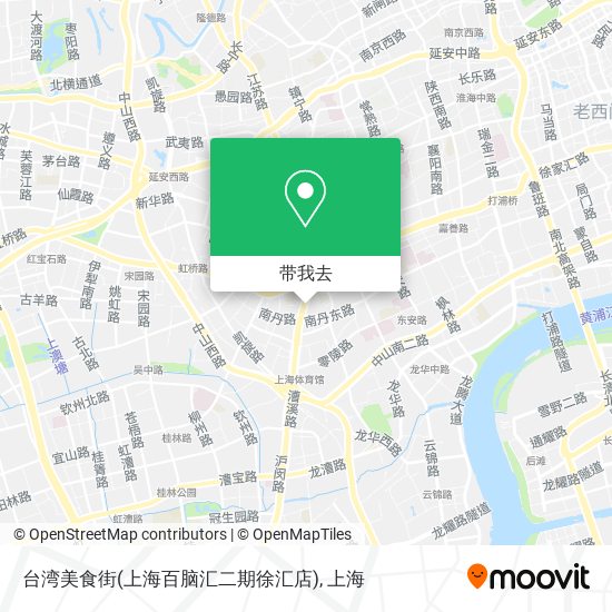 台湾美食街(上海百脑汇二期徐汇店)地图