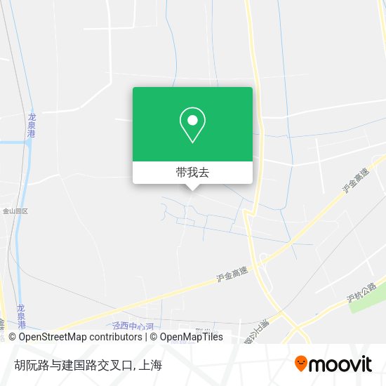 胡阮路与建国路交叉口地图