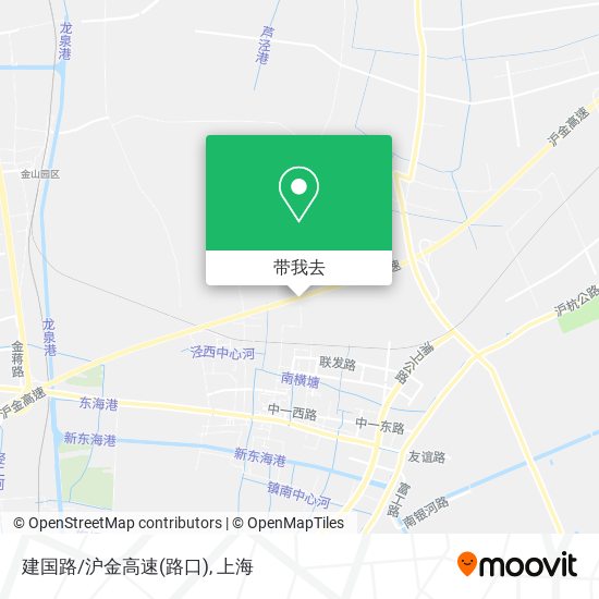 建国路/沪金高速(路口)地图