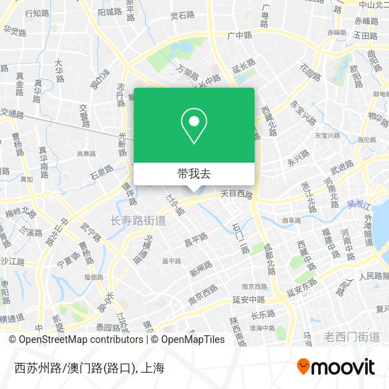 西苏州路/澳门路(路口)地图