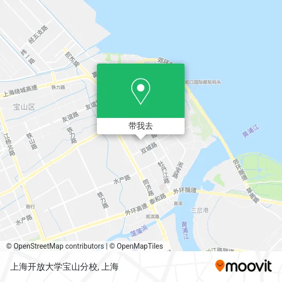 上海开放大学宝山分校地图
