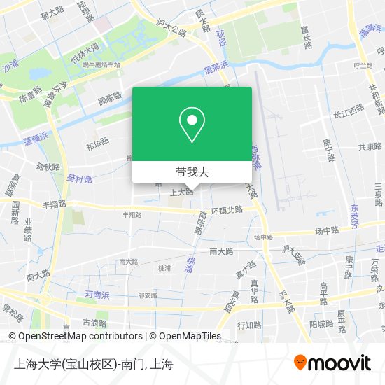 上海大学(宝山校区)-南门地图