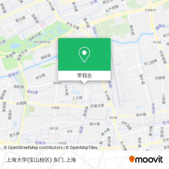 上海大学(宝山校区)-东门地图