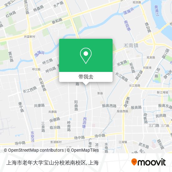 上海市老年大学宝山分校淞南校区地图