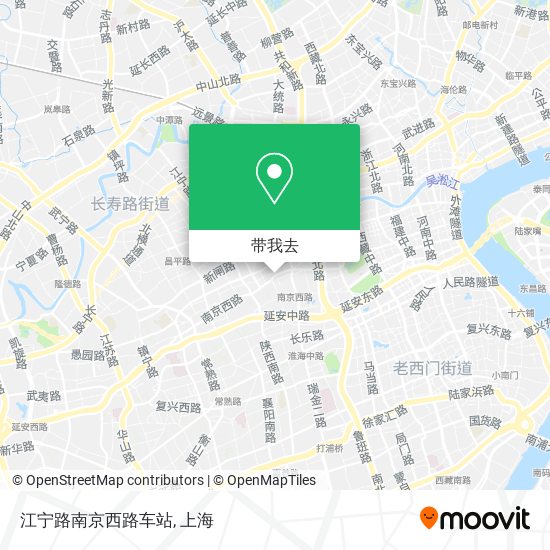 江宁路南京西路车站地图