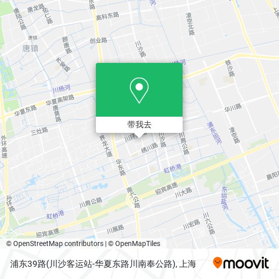 浦东39路(川沙客运站-华夏东路川南奉公路)地图