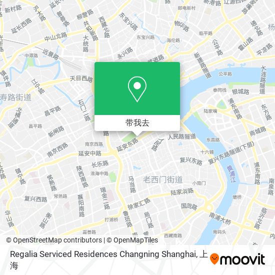 Regalia Serviced Residences Changning Shanghai地图