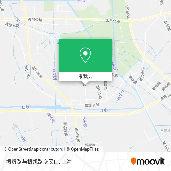 振辉路与振凯路交叉口地图
