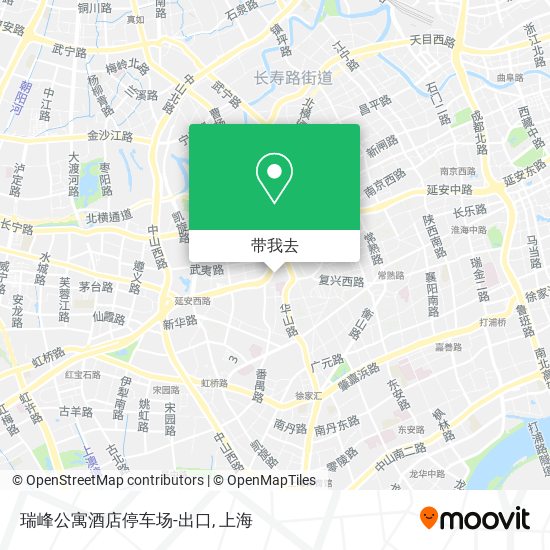 瑞峰公寓酒店停车场-出口地图