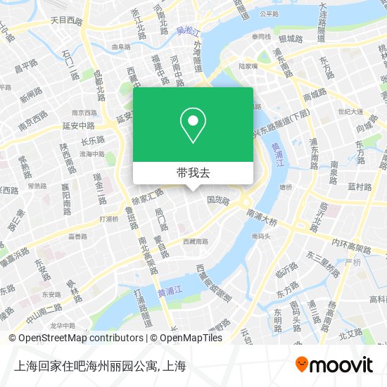 上海回家住吧海州丽园公寓地图