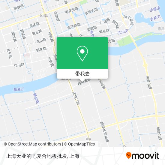上海天业的吧复合地板批发地图