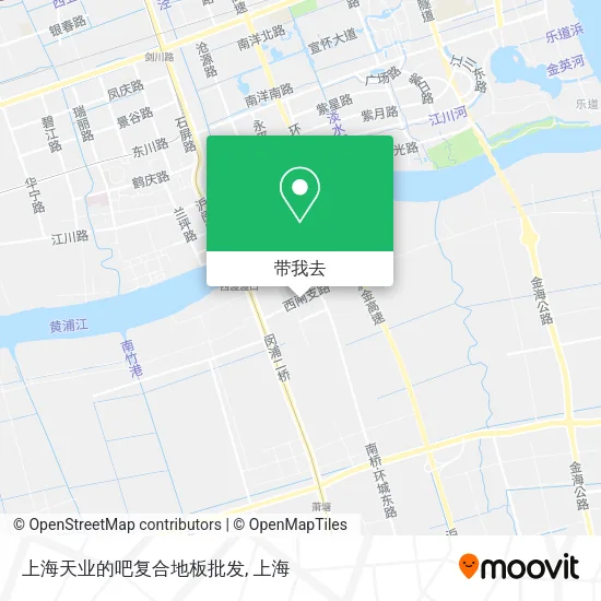 上海天业的吧复合地板批发地图