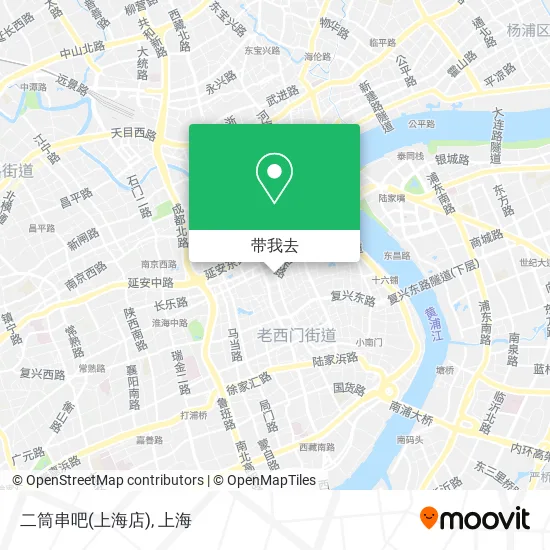 二筒串吧(上海店)地图