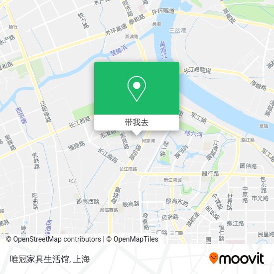 唯冠家具生活馆地图