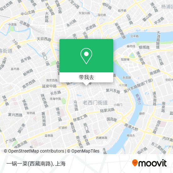 一锅一菜(西藏南路)地图