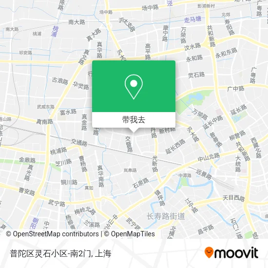 普陀区灵石小区-南2门地图