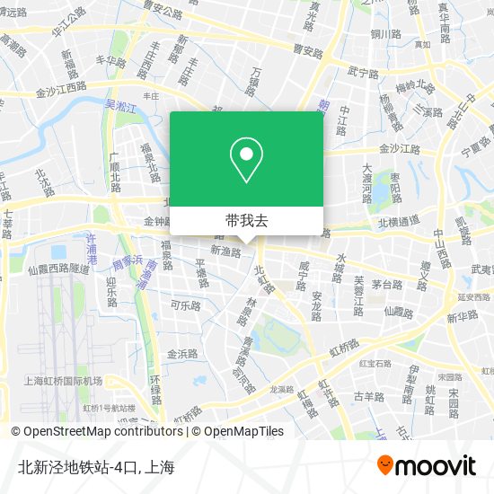 北新泾地铁站-4口地图