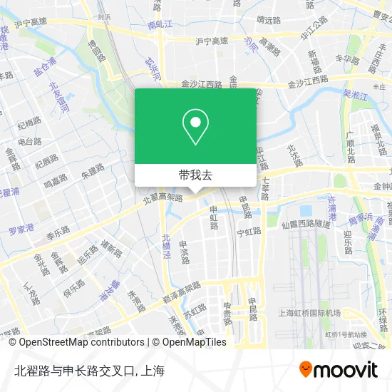 北翟路与申长路交叉口地图