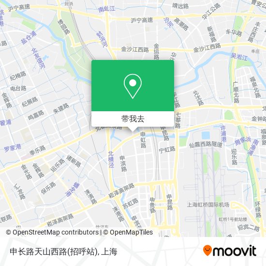 申长路天山西路(招呼站)地图