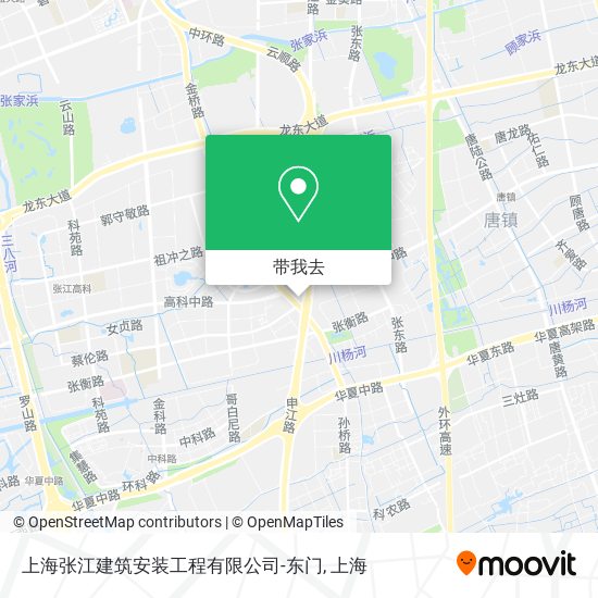 上海张江建筑安装工程有限公司-东门地图