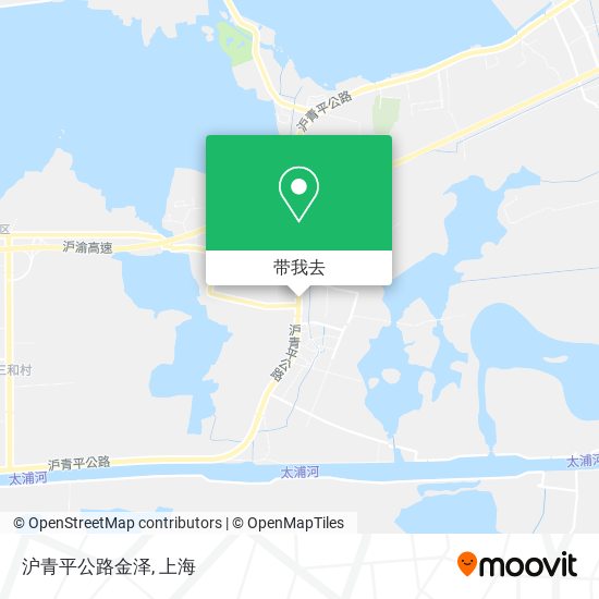 沪青平公路金泽地图