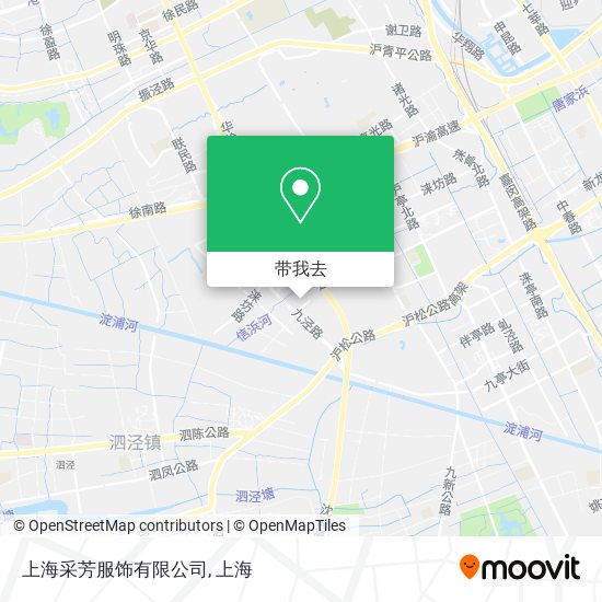 上海采芳服饰有限公司地图