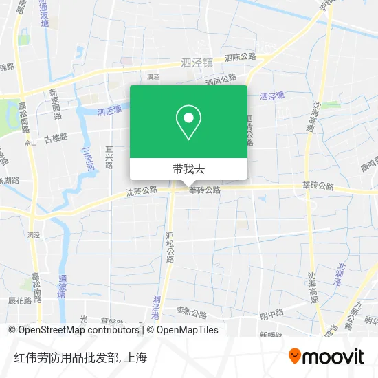 红伟劳防用品批发部地图