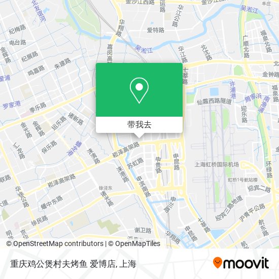 重庆鸡公煲村夫烤鱼 爱博店地图