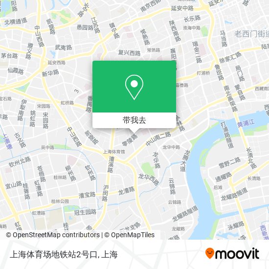 上海体育场地铁站2号口地图