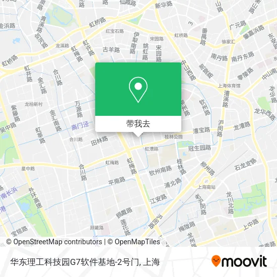 华东理工科技园G7软件基地-2号门地图