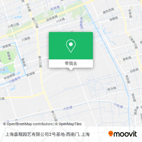 上海森顺园艺有限公司2号基地-西南门地图