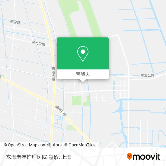 东海老年护理医院-急诊地图