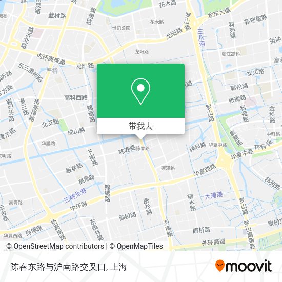 陈春东路与沪南路交叉口地图
