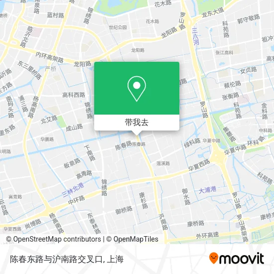 陈春东路与沪南路交叉口地图