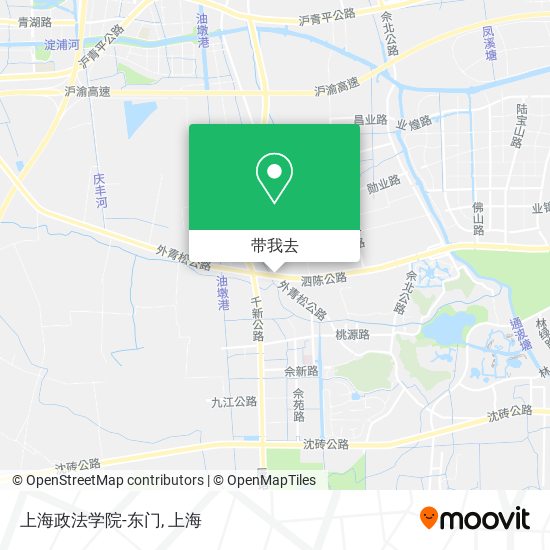 上海政法学院-东门地图