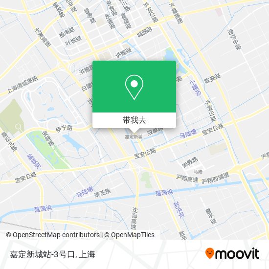 嘉定新城站-3号口地图