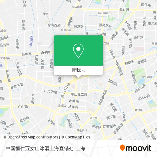 中国恒仁五女山冰酒上海直销处地图