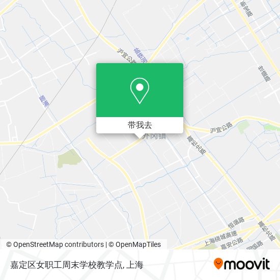 嘉定区女职工周末学校教学点地图