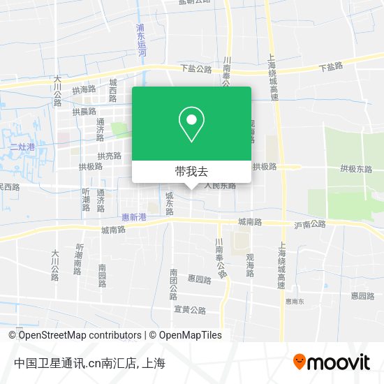 中国卫星通讯.cn南汇店地图